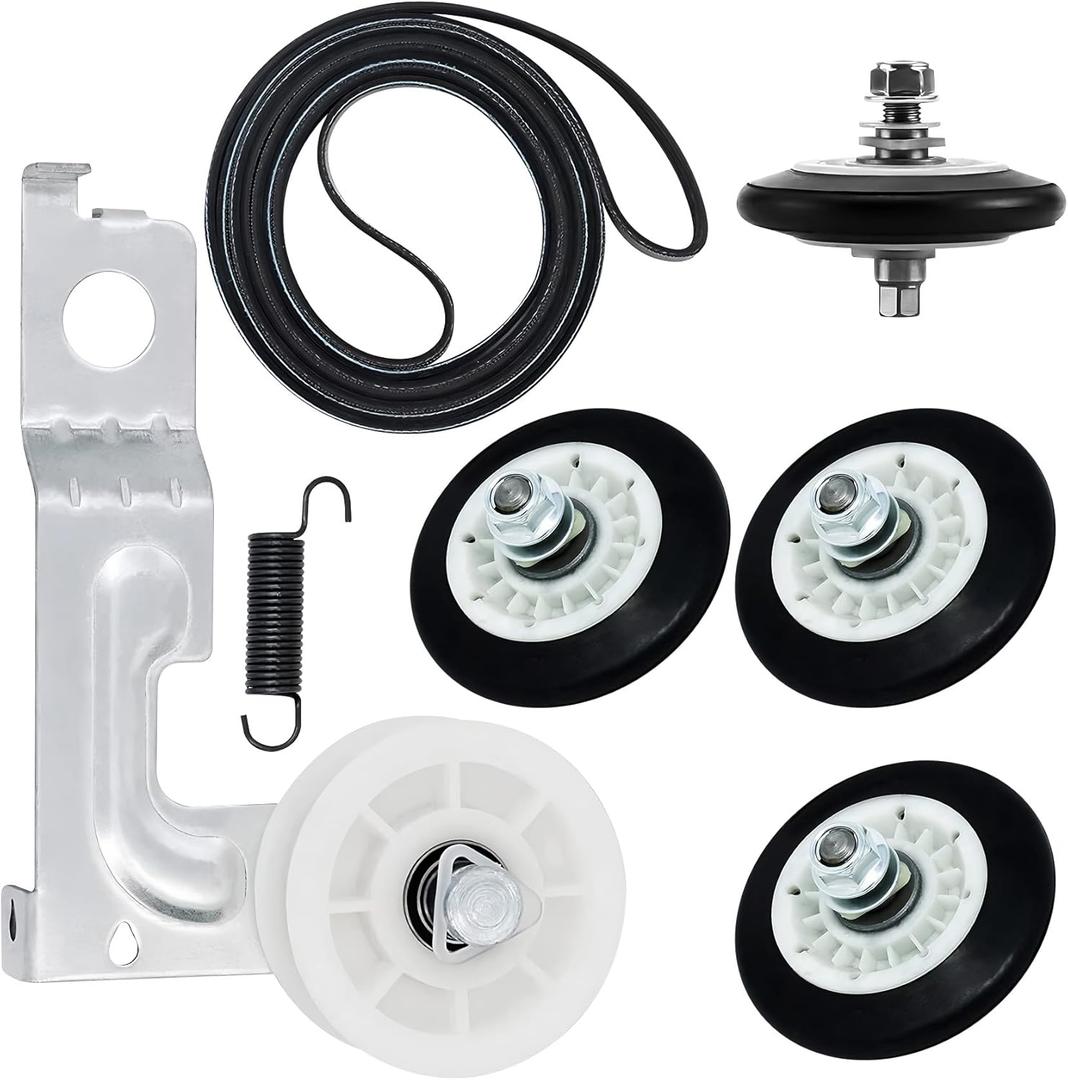 DLE1501W DLEX2501V DLEX3570W Dryer Drum Roller Kit for DLG1102W DLGX8101V DLE4970W DLGX4271V 79681072310 DLGX3571W DLGX5781WE DLGY1202V DLEY1701V DLE5977S DLE1001W DLEY1201V DLE4970W DLEX9000V