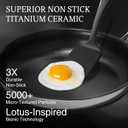 KITEXPERT Non Stick Frying Pans, 12-Inch Titanium Ceramic Pan Nonstick Stainless Steel Skillet, Dishwasher-Friendly, PFOA Free Cookware, Induction Ready, Compatible with All Cooktops