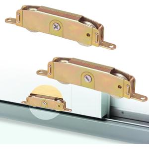 2 Pack Sliding Patio Door Tandem Roller Assembly Fits for Truth P/N #31761A & #30410, Milgard, Marvin, Jeld-Wen, 5-3/4" Screw Hole Centers, 1-1/4" Steel Ball Bearing, Side Adjustment
