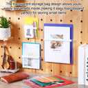 Ctosree 6 Pcs Magnetic File Holder 3 Size Magnetic Pen Holder Refrigerator Magnet Organizer Wall Fridge Pockets Planners Mail Storage Case Pencil Cup for Metal Cabinet Lockers(Multicolor)