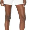 Levi's Women's Mid Length Shorts (25, Chalk White)