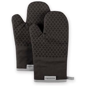 KitchenAid Asteroid Oven Mitt Set, 7"x12.5", Black, 2 Piece