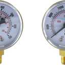 SA - Low and High Pressure Gauges for Oxygen Regulator 0-100 psi & 0-4000 psi - 2 inches - 1/8'' Thread - LDB