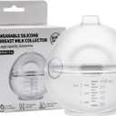 Silicone Breast Pump, Passive Breast Milk Collector Shell, Manual Wearable Breast Pump for Newborns, Breastfeeding Essentials, 3.4oz/100ml, 1 Count