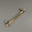 Amerdeco 10 Pack Brushed Gold Cabinet Pulls 5 Inch(128mm) Hole Center Kitchen Cabient Hardware Gold Cabinet Handles Drawer Pulls ZH0013