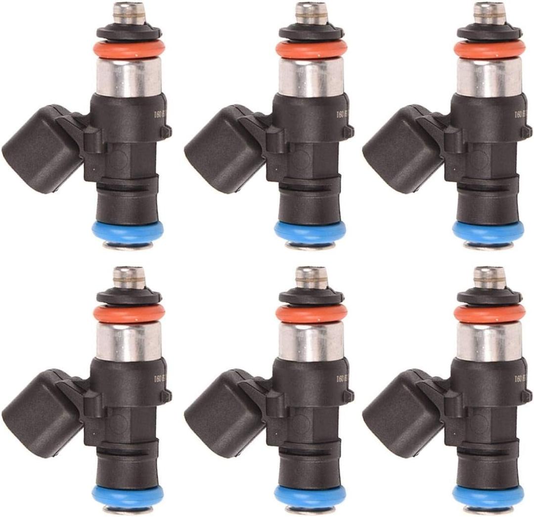 Bapmic 0280158091 Fuel Injectors Compatible with Mazda 6 CX-9 MKZ MKX Ford Edge Taurus Mercury Sable Lincoln MKS MKT(Pack of 6)