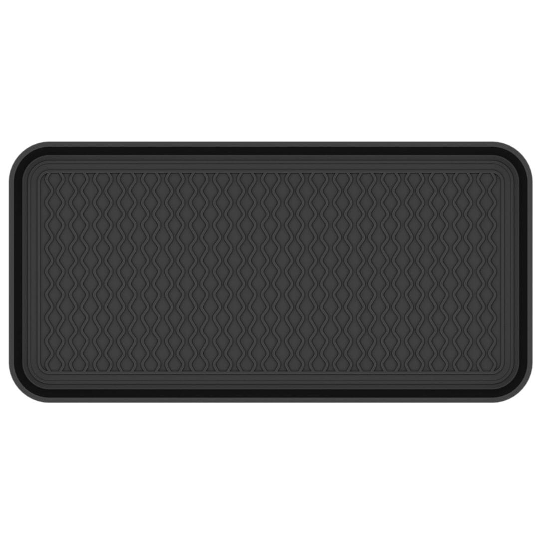 Ottomanson 15" x 30" Multi-Purpose Boot Tray Waterproof Shoe & Pet Feeding Spill Tray, Litter Box & Pee Pad Holder, Painting & Planting Mat, 1.2" Raised Edge Floor Protection