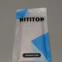 NITITOP Compatible with iPhone 16 Plus Case Cute Clear Durable Ribbon Bowknot Pattern for Girls Women Soft TPU Transparent Full Camera Lens Shockproof Protective Phone Cover - Pink