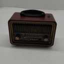 PRUNUS Retro Vintage Radio with Bluetooth Rich Bass Stereo Sound, Radios Portable AM FM, Rechargeable Speaker with TWS Pairing, Loud Volume,BT5.0, TF Card & MP3 Player for Home/Party (Red)