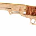 3D Wooden Puzzles Rubber Band Gun for Adults  M1851 Gun Model, DIY Rubber Band Gun Building Kit for Teens 14+, Brain Teaser Craft, Unique Gift & Home Decor for Men & Women (M1851)