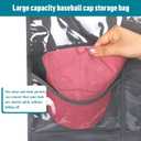 Fixwal Hat Organizer Racks for Baseball Caps, 27 Pocket Pocket Over the Door Hat Organizer with 3 Hooks, Hat Storage to Protect and Display, Gray