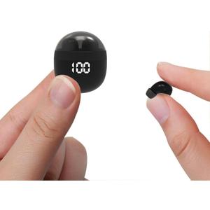 Invisible Mini Earbuds Wireless Bluetooth, Low Profile Micro Smallest Tiny Discreet Hidden Earbuds for Work, Small Headphones, Invisible Sleep Wireless Earphone IPX5 Waterproof for Small Ear Canals