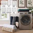 DEXI Bathroom Rug 43x24, Non Slip Washable Bath Mat for Shower Floor, Extra Large Absorbent Soft Bathmat with Rubber Backing, Quick Dry Microfiber Carpet, Beige