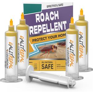 Cockroach Repellent,Natural Roach Repellent, Roach Repellent for Home,Car,Pet and People Safe,Simple to Use -4 Pack