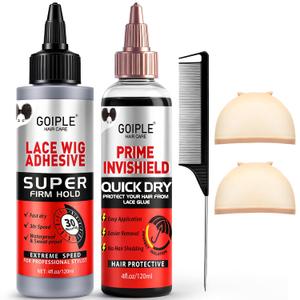 Quick Weave Kit Hair Glue for Quick Weave Strong Hold Hair Bond Glue | Quick Weave for Protective Shield Quick Dry Hair Protective Liquid Cap for Hair and Scalp Protection, Easy to Apply (2 PCS)