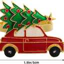 DOITOOL 6Pcs Christmas Napkin Rings,Christmas Napkin Holder Metal Napkin Rings for Dinners,Table Decoration, Tree Napkin Ring Xmas Party Supplies