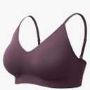 Momcozy Nursing Bras for Breastfeeding and Sleep, Seamless Soft & Stretchy Maternity Bra, V Neck Wireless Pregnancy Bralette Medium