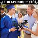 Leinuosen Senior 2026 Sign Graduation Decorations Black Wooden Frame with Tassel Holder for 2.5 * 3.5 Inch Photo 2026 Graduation Gift Grad Table Centerpiece for Senior Night Decor Grad Party Supplies