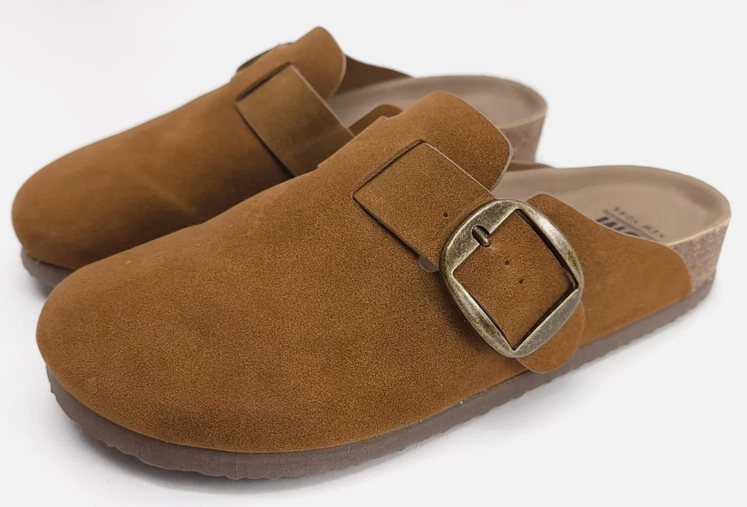 SM New York Women's Suede Clogs, Size 8M