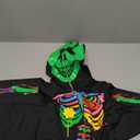 Kids Skeleton Costume Halloween Toddler Luminous Scary Skull Bones Jumpsuit Boys Girls Scary Cosplay Bodysuit 3-10T (4-6T, Colour1)