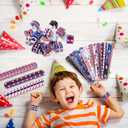 MGparty 4th of July Accessories, 48PCS Patriotic Slap Bracelets Toys for Kids, Fourth of July Decorations Party Favors Memorial Day Supplies Classroom Prizes Gifts Accessories