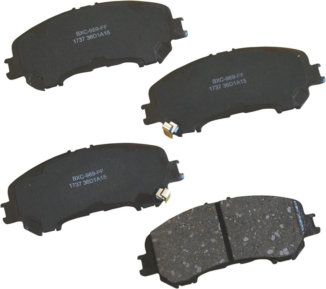 Bendix Premium SBC1737 Ceramic Front Brake Pads for Nissan Qashqai 2022-2017, Rogue 2020-2014, Rogue Sport 2022-2017, X-Trail 2020-2017, Renault Koleos 2020-2016