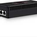 PoE Injector Up to 60w Power Supply, 2.5 Gigabit PoE Adapter for IP Cameras and VoIP Phones Network Distance Up to 328 ft. PoE Power Supply IEEE 802.3af Compliant Plug & Play Desktop UL Certified