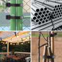 Large Zip Ties Heavy Duty 23 inch Cable Ties 100 Pack Black 200lbs UV Resistant Wire Tie for Indoor and Outdoor Use