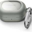 SURITCH Magnetic Cases for Bose New QuietComfort Earbuds (2024) Case Cover, Rugged Shockproof Protective Cover for Bose QuietComfort Earbuds with Magnetic Lok & Carabiner & Cleaning Kit, Green