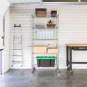 Seville Classics UltraDurable Heavy Duty NSF Solid Steel Wire Rack Storage Unit, Organizer for Garage, Warehouse, Office, Restaurant, Classroom, Kitchen, Steel, 5-Tier Shelving, 36" W x 18" D
