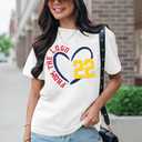 Women Basketball Shirt The Logo 22 Basketball Player Tee Basketball Mom Shirts Basketball Lover Gifts Tops (L)