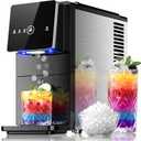 AGLUCKY Nugget Ice Makers Countertop, 35 lbs/24hrs Auto Drop Ice
Chewable Pellet Sonic Ice, Smart Touch Control, Self-cleaning, Self-dispensing Countertop Ice Machine, for Home/RV/Office