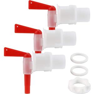 3 Pack Bucket Spigot 5 Gallon Bucket Spigot Plastic Bottling Bucket Spigot Tap Faucet Plastic Spigot for 5 Gallon Bucket Homebrew Wine Making Beer Brewing Bottling Bucket Fermenter Bucket