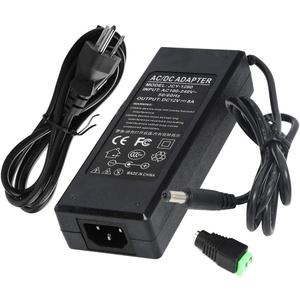 IEIK 12V 8A 96W Power Supply Adapter AC to DC Converter Charger AC 110V ~ 240V to DC 12V 8Amp Transformer for Water Pump, CCTV, Computer Project