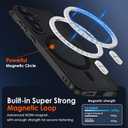 ivoler Magnetic Case for Samsung Galaxy S25 5G 6.2 [Compatible with Magsafe] [15 FT Military Grade Protection] Magnetic Charger Case Bumper for S25, Frosted Translucent Back Phone Cover- Matte Black