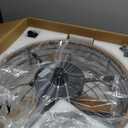 20" Waterproof Outdoor Ceiling Fan with Light, Outdoor Hanging Fan for Patio, 6-Speed & 3 CCT LED, Caged Ceiling Fan with Smart APP & Remote Control, Perfect for Gazebo, Pergola, Canopy