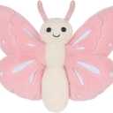 Apricot Lamb Pink Butterfly Plush Stuffed Animals for Kids, Soft Cute Plush Toys for Baby Girl and Boy, Fluffy Pink Butterfly Pink