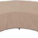 ULTCOVER Patio Curved Sofa Cover Waterproof for 4-6 Seater Outdoor Sectional Furniture Couch 158"(Back Arc Length) x 104"(Front Arc Length)