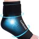 Comfpack Ankle Ice Pack Wrap for Swelling, Reusable Foot Ice Pack Wrap for Injuries, Ice Sock for Plantar Fasciitis Relief, Achilles Tendonitis, Sprain, Surgery, Heel Pain