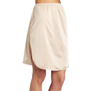 Vanity Fair Women's Anti-Static Nylon Half Slip for Under Dresses, (XX-Large, 26 Inch - Single Slit - Neutral)