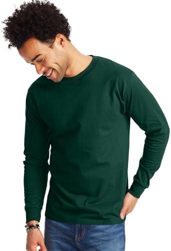 Hanes Men's Beefy Long Sleeve Shirt, 1 Pack, L