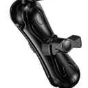 2.25" Ball Large Aluminum Alloy Fish Finder Mount with D Size Rectangular Plate & Round Base, 8.44" Medium Arm Marine Electronic Mount Compatible with Garmin, Lowrance, Humminbird and More