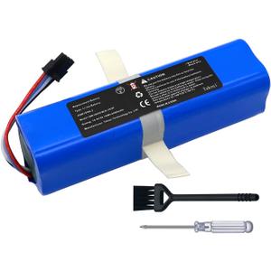 Upgraded 6400mAh 14.4V 92.16Wh Battery - Compatible with Eufy Robovac L70 Hybrid Series Robot Vacuum Part Number INR18650M26-4S2P Sweeping Robot Battery