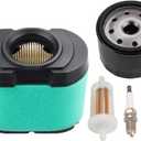 Dalom 792105 Z425 D155 Air Filter for BS 593240 593435 276890 44H777 5405K V-Twin Engine D160 D170 D150 LA155 LA165 LA150 with 492932 696854 Oil Filter