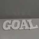 Honoson 4 Pcs Soccer Party Decorations Goal LED Lights Sign Soccer Football Birthday Decorations Sports Theme Table Decor for 2026 Gameday Tailgate Fans Match Point Party Supplies (Yellow)