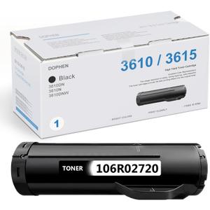 Phaser 3610 / Workcentre 3615 Black Toner Cartridge 1Pack - 106R02720 Toner Cartridge Replacement for Xerox Phaser 3610 Workcentre 3615 Printer