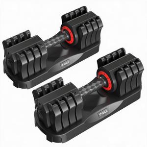VEICK Adjustable Dumbbells Set of 2, 25 lb Hand Weights for Women at Home | Weights Dumbbells Set of 2, 50 lb Total; Dumbbells Adjustable 5 to 25 lb for Home Gym
