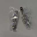 QCAA Solid Brass Surface Bolt, 4", Antique Brass Brushed, 2 Pack, Made in Taiwan
