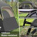 CAMPROS CP Tent-6-Person-Camping-Tents | Larger Mesh Windows & Door, Double Layer, Easy Set Up, All-Season Dome Tent with Top Rainfly & Carry Bag, Dark