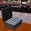 Graded Card Case Storage Box: Trading Card Storage with 12 Dividers - Baseball & Sports Card Case for Collectors & Home Storage Shipping Trade Shows - Fits PSA, BGS, SGC, Toploaders & Magnetic Holders